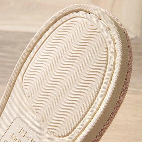 AioTio Cloth Linen Slippers – Indoor Summer Silent Footwear for Men & Women