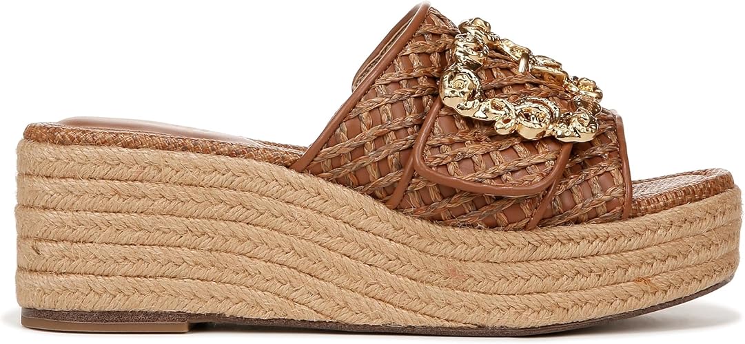 Sam Edelman Women's Celia Wedge Sandal – Stylish Strappy Summer Platform Shoes