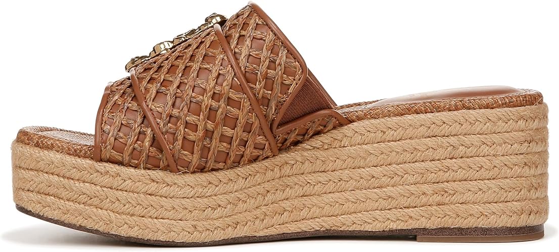 Sam Edelman Women's Celia Wedge Sandal – Stylish Strappy Summer Platform Shoes