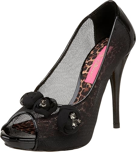 Betsey Johnson Women's Alexandra Open Toe Pump – Elegant Dressy High Heel Shoes